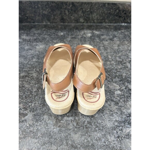 Women’s Dansko Sloane Brown Sandals Size EU 37 Leather Platform Strappy  US 6.5 - Picture 4 of 6